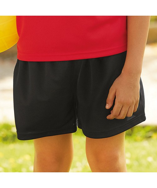 Plain Kids performance shorts Fruit Of The Loom 140 GSM